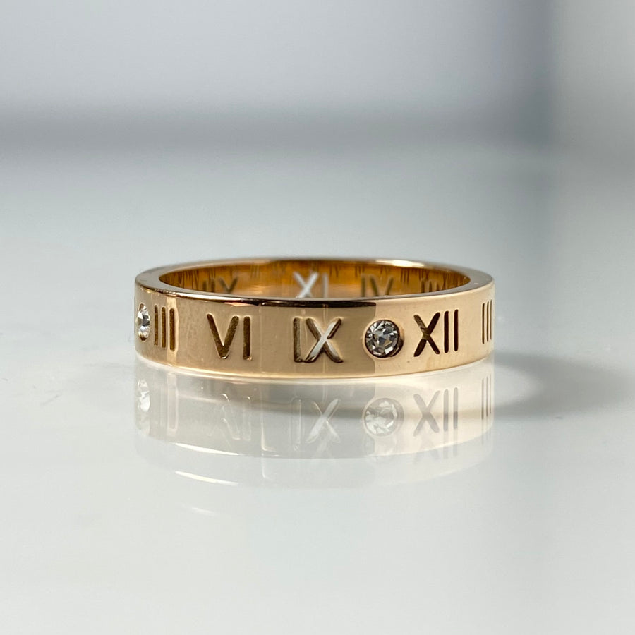Sterling Silver Roman Numeral Open Band Ring – Sterling Forever